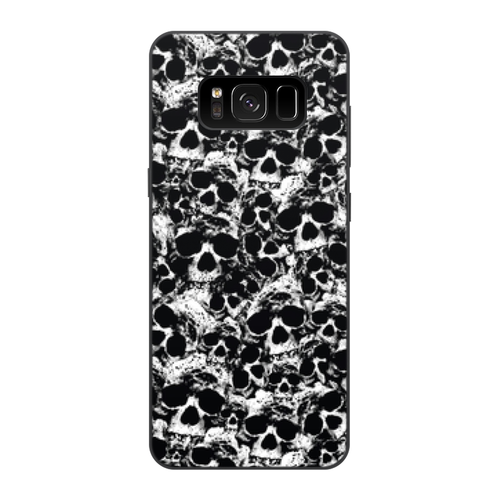 Заказать чехол для Samsung Galaxy S8/S8 Plus в Москве. Чехол для Samsung Galaxy S8, объёмная печать Камуфляж "Черепа" от Аня Лукьянова - готовые дизайны и нанесение принтов.