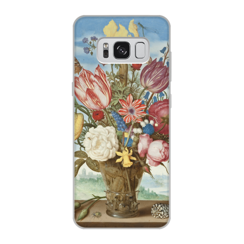 Заказать чехол для Samsung Galaxy S8/S8 Plus в Москве. Чехол для Samsung Galaxy S8, объёмная печать Букет цветов на полке (Амброзиус Босхарт) от trend - готовые дизайны и нанесение принтов.