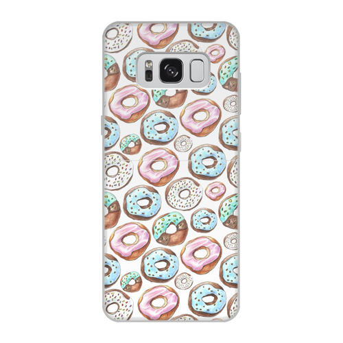 Заказать чехол для Samsung Galaxy S8/S8 Plus в Москве. Чехол для Samsung Galaxy S8, объёмная печать Пончики от svetani - готовые дизайны и нанесение принтов.