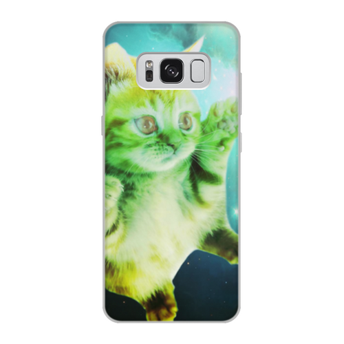 Заказать чехол для Samsung Galaxy S8/S8 Plus в Москве. Чехол для Samsung Galaxy S8, объёмная печать Кот в космосе от THE_NISE  - готовые дизайны и нанесение принтов.