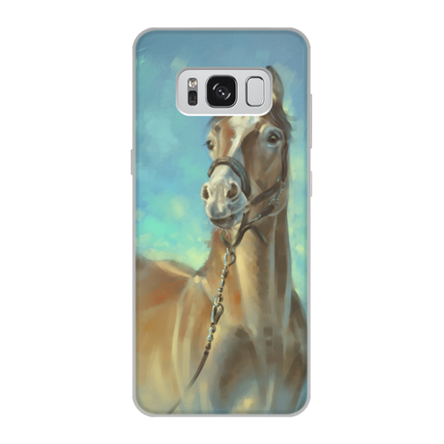 Заказать чехол для Samsung Galaxy S8/S8 Plus в Москве. Чехол для Samsung Galaxy S8, объёмная печать ЛОШАДЬ от 50dd - готовые дизайны и нанесение принтов.