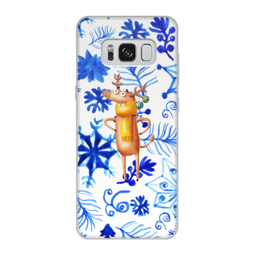 Заказать чехол для Samsung Galaxy S8/S8 Plus в Москве. Чехол для Samsung Galaxy S8, объёмная печать Новый год от THE_NISE  - готовые дизайны и нанесение принтов.