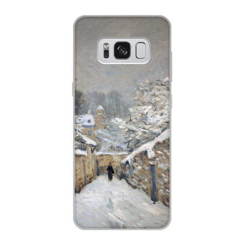 Заказать чехол для Samsung Galaxy S8/S8 Plus в Москве. Чехол для Samsung Galaxy S8, объёмная печать Снег в Лувесьене (картина Альфреда Сислея) от trend - готовые дизайны и нанесение принтов.