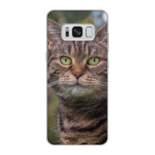 Заказать чехол для Samsung Galaxy S8/S8 Plus в Москве. Чехол для Samsung Galaxy S8, объёмная печать Серый кот от THE_NISE  - готовые дизайны и нанесение принтов.