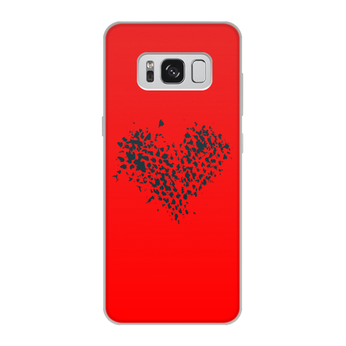 Заказать чехол для Samsung Galaxy S8/S8 Plus в Москве. Чехол для Samsung Galaxy S8, объёмная печать сердце от THE_NISE  - готовые дизайны и нанесение принтов.