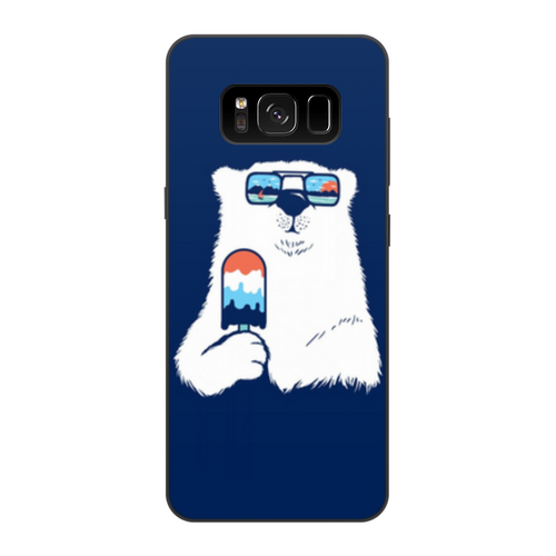Заказать чехол для Samsung Galaxy S8/S8 Plus в Москве. Чехол для Samsung Galaxy S8, объёмная печать Белый медведь от YellowCloverShop - готовые дизайны и нанесение принтов.