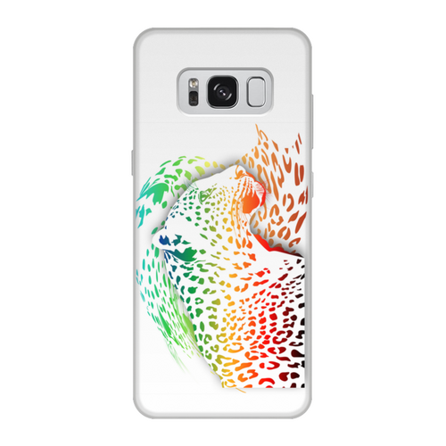 Заказать чехол для Samsung Galaxy S8/S8 Plus в Москве. Чехол для Samsung Galaxy S8, объёмная печать Радужный леопард от Zorgo-Art  - готовые дизайны и нанесение принтов.