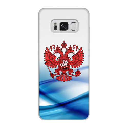 Заказать чехол для Samsung Galaxy S8/S8 Plus в Москве. Чехол для Samsung Galaxy S8, объёмная печать Герб России от THE_NISE  - готовые дизайны и нанесение принтов.