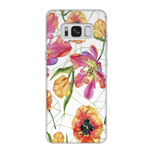 Заказать чехол для Samsung Galaxy S8/S8 Plus в Москве. Чехол для Samsung Galaxy S8, объёмная печать узор цветов от THE_NISE  - готовые дизайны и нанесение принтов.
