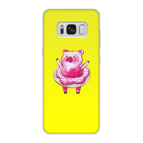 Заказать чехол для Samsung Galaxy S8/S8 Plus в Москве. Чехол для Samsung Galaxy S8, объёмная печать свинка от THE_NISE  - готовые дизайны и нанесение принтов.
