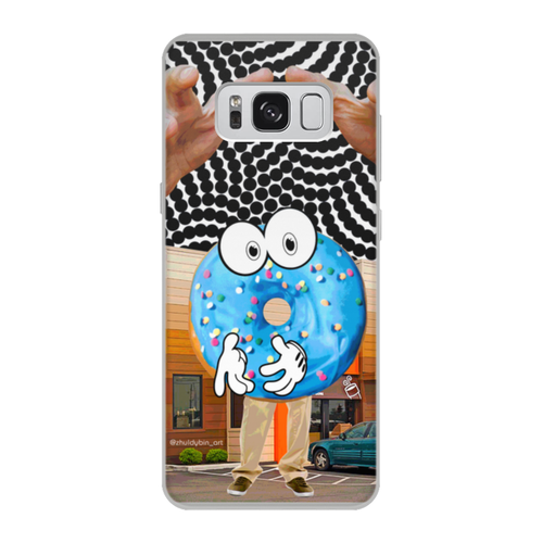 Заказать чехол для Samsung Galaxy S8/S8 Plus в Москве. Чехол для Samsung Galaxy S8, объёмная печать Пончик от modestyz@yandex.ru - готовые дизайны и нанесение принтов.