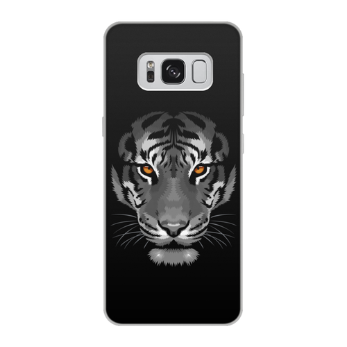 Заказать чехол для Samsung Galaxy S8/S8 Plus в Москве. Чехол для Samsung Galaxy S8, объёмная печать Белый тигр от ISliM - готовые дизайны и нанесение принтов.