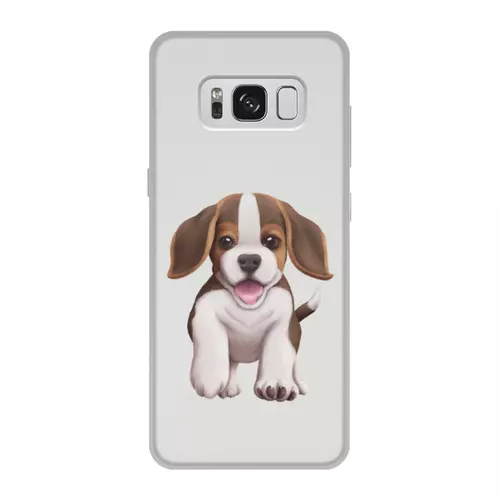 Заказать чехол для Samsung Galaxy S8/S8 Plus в Москве. Чехол для Samsung Galaxy S8, объёмная печать Собака бигль щенок от tigerda  - готовые дизайны и нанесение принтов.