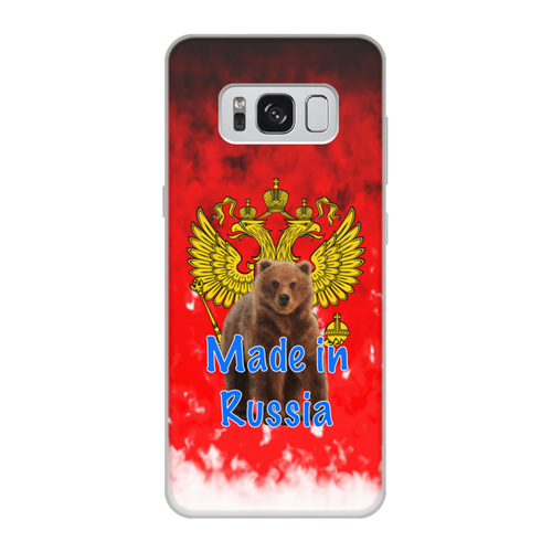 Заказать чехол для Samsung Galaxy S8/S8 Plus в Москве. Чехол для Samsung Galaxy S8, объёмная печать Russia от ZVER  - готовые дизайны и нанесение принтов.