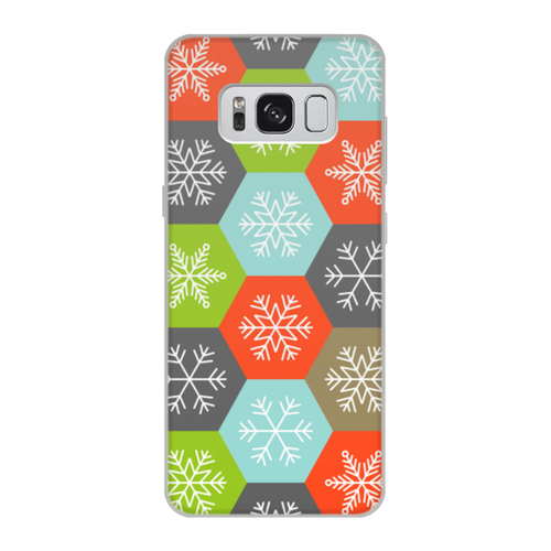 Заказать чехол для Samsung Galaxy S8/S8 Plus в Москве. Чехол для Samsung Galaxy S8, объёмная печать Снежинки от THE_NISE  - готовые дизайны и нанесение принтов.