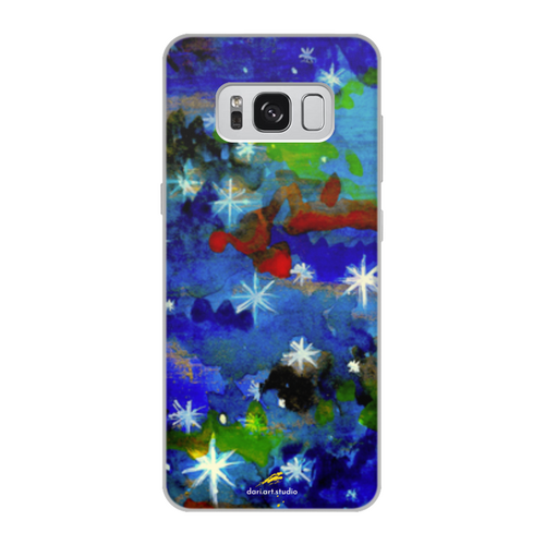 Заказать чехол для Samsung Galaxy S8/S8 Plus в Москве. Чехол для Samsung Galaxy S8, объёмная печать Зимние звезды от d_ari.design@mail.ru - готовые дизайны и нанесение принтов.
