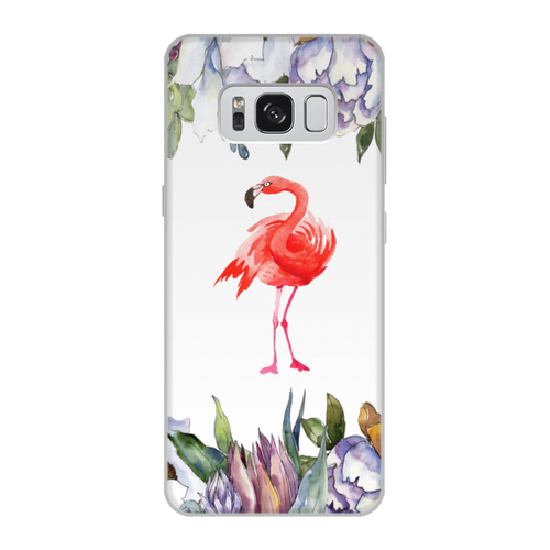 Заказать чехол для Samsung Galaxy S8/S8 Plus в Москве. Чехол для Samsung Galaxy S8, объёмная печать фламинго от THE_NISE  - готовые дизайны и нанесение принтов.