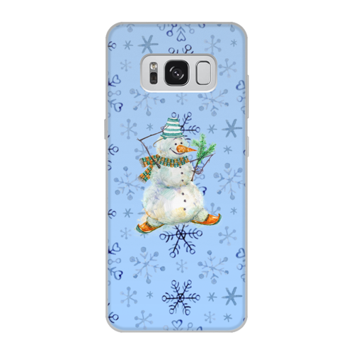 Заказать чехол для Samsung Galaxy S8/S8 Plus в Москве. Чехол для Samsung Galaxy S8, объёмная печать снеговик от THE_NISE  - готовые дизайны и нанесение принтов.