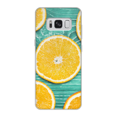 Заказать чехол для Samsung Galaxy S8/S8 Plus в Москве. Чехол для Samsung Galaxy S8, объёмная печать Апельсины от THE_NISE  - готовые дизайны и нанесение принтов.