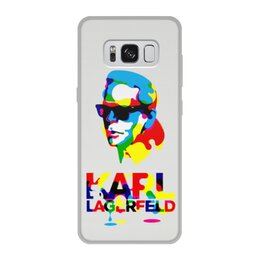 Заказать чехол для Samsung Galaxy S8/S8 Plus в Москве. Чехол для Samsung Galaxy S8, объёмная печать Karl Lagerfeld от Leichenwagen - готовые дизайны и нанесение принтов.
