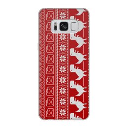 Заказать чехол для Samsung Galaxy S8/S8 Plus в Москве. Чехол для Samsung Galaxy S8, объёмная печать С новым годом! от GeekFox  - готовые дизайны и нанесение принтов.