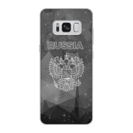 Заказать чехол для Samsung Galaxy S8/S8 Plus в Москве. Чехол для Samsung Galaxy S8, объёмная печать  Герб России от THE_NISE  - готовые дизайны и нанесение принтов.