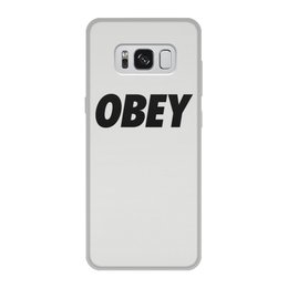 Заказать чехол для Samsung Galaxy S8/S8 Plus в Москве. Чехол для Samsung Galaxy S8, объёмная печать OBEY  от DESIGNER   - готовые дизайны и нанесение принтов.