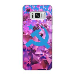 Заказать чехол для Samsung Galaxy S8/S8 Plus в Москве. Чехол для Samsung Galaxy S8, объёмная печать Серп и молот от THE_NISE  - готовые дизайны и нанесение принтов.