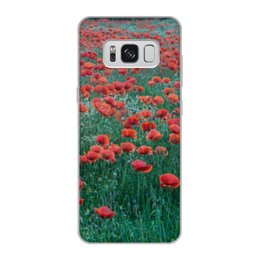 Заказать чехол для Samsung Galaxy S8/S8 Plus в Москве. Чехол для Samsung Galaxy S8, объёмная печать Поле маков от THE_NISE  - готовые дизайны и нанесение принтов.