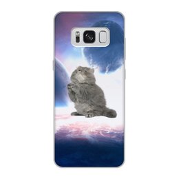 Заказать чехол для Samsung Galaxy S8/S8 Plus в Москве. Чехол для Samsung Galaxy S8, объёмная печать Кот в космосе от THE_NISE  - готовые дизайны и нанесение принтов.