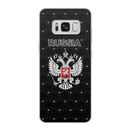 Заказать чехол для Samsung Galaxy S8/S8 Plus в Москве. Чехол для Samsung Galaxy S8, объёмная печать   Герб России от THE_NISE  - готовые дизайны и нанесение принтов.