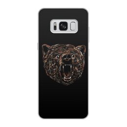 Заказать чехол для Samsung Galaxy S8/S8 Plus в Москве. Чехол для Samsung Galaxy S8, объёмная печать Пёстрый медведь от ISliM - готовые дизайны и нанесение принтов.