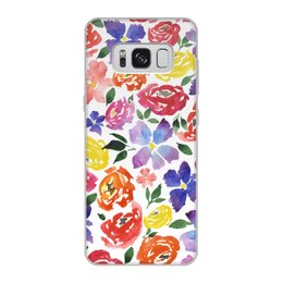Заказать чехол для Samsung Galaxy S8/S8 Plus в Москве. Чехол для Samsung Galaxy S8, объёмная печать цветочки от THE_NISE  - готовые дизайны и нанесение принтов.