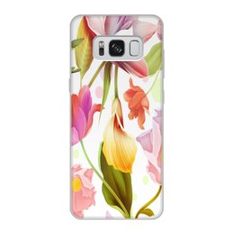 Заказать чехол для Samsung Galaxy S8/S8 Plus в Москве. Чехол для Samsung Galaxy S8, объёмная печать сад цветов от THE_NISE  - готовые дизайны и нанесение принтов.