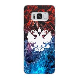 Заказать чехол для Samsung Galaxy S8/S8 Plus в Москве. Чехол для Samsung Galaxy S8, объёмная печать Флаг России от THE_NISE  - готовые дизайны и нанесение принтов.