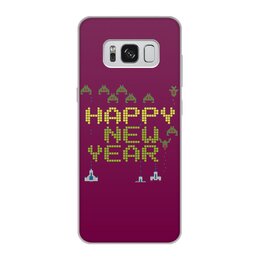 Заказать чехол для Samsung Galaxy S8/S8 Plus в Москве. Чехол для Samsung Galaxy S8, объёмная печать С новым годом! от GeekFox  - готовые дизайны и нанесение принтов.