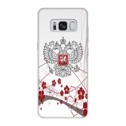 Заказать чехол для Samsung Galaxy S8/S8 Plus в Москве. Чехол для Samsung Galaxy S8, объёмная печать герб РФ от THE_NISE  - готовые дизайны и нанесение принтов.