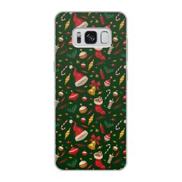 Заказать чехол для Samsung Galaxy S8/S8 Plus в Москве. Чехол для Samsung Galaxy S8, объёмная печать Новогодние праздники от FireFoxa - готовые дизайны и нанесение принтов.