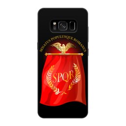 Заказать чехол для Samsung Galaxy S8/S8 Plus в Москве. Чехол для Samsung Galaxy S8, объёмная печать Символ Древнего Рима с орлом. SPQR. от Zorgo-Art  - готовые дизайны и нанесение принтов.