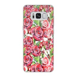 Заказать чехол для Samsung Galaxy S8/S8 Plus в Москве. Чехол для Samsung Galaxy S8, объёмная печать сад роз от THE_NISE  - готовые дизайны и нанесение принтов.