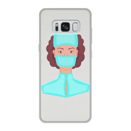 Заказать чехол для Samsung Galaxy S8/S8 Plus в Москве. Чехол для Samsung Galaxy S8, объёмная печать Медсестра в маске от Stil na yarkosti - готовые дизайны и нанесение принтов.