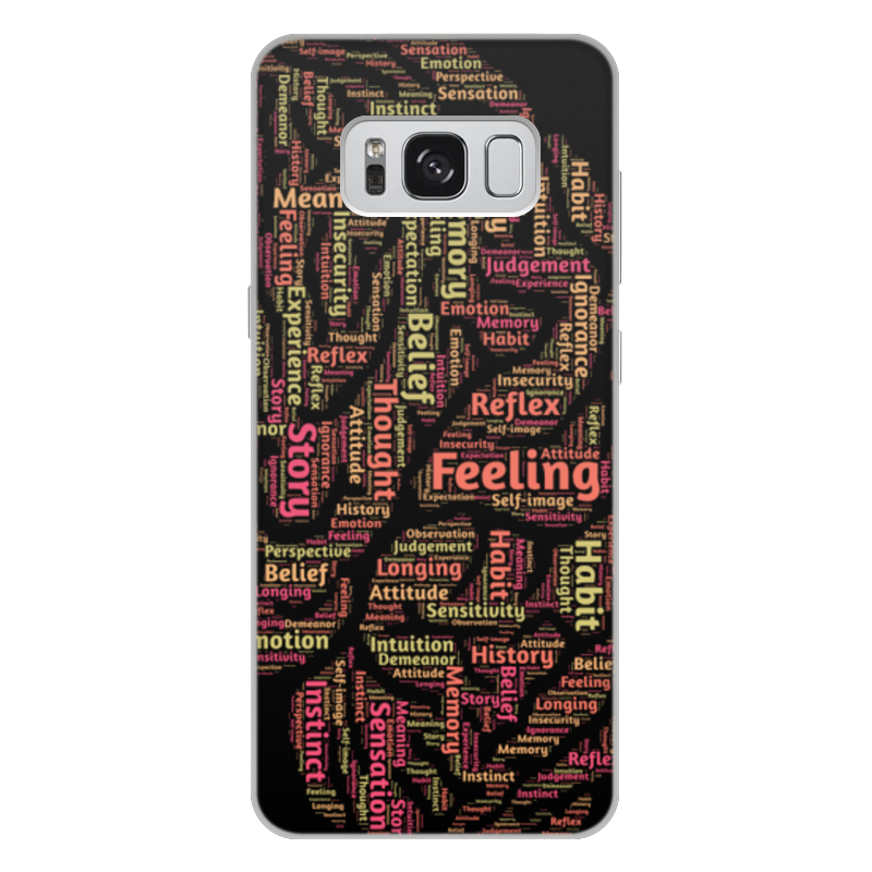 Printio Чехол для Samsung Galaxy S8 Plus, объёмная печать Мотивирующий мозг жидкий чехол с блестками фламинго в цветах на samsung galaxy a50 самсунг галакси а50