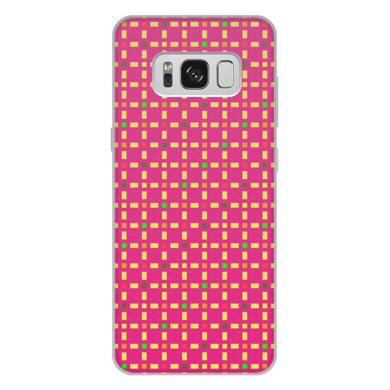 Printio Чехол для Samsung Galaxy S8 Plus, объёмная печать Розовый узор
