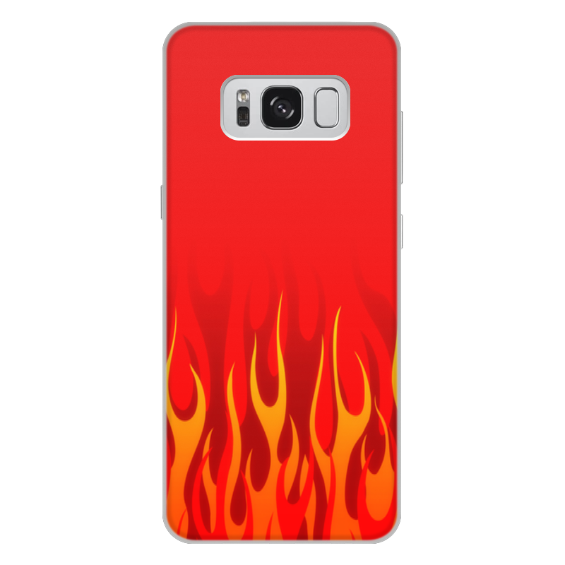 Printio Чехол для Samsung Galaxy S8 Plus, объёмная печать Пламя
