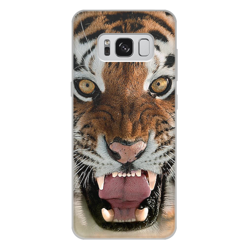 Printio Чехол для Samsung Galaxy S8 Plus, объёмная печать Тигры. живая природа