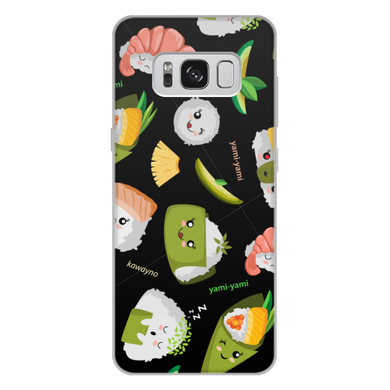 Printio Чехол для Samsung Galaxy S8 Plus, объёмная печать Кавайные суши