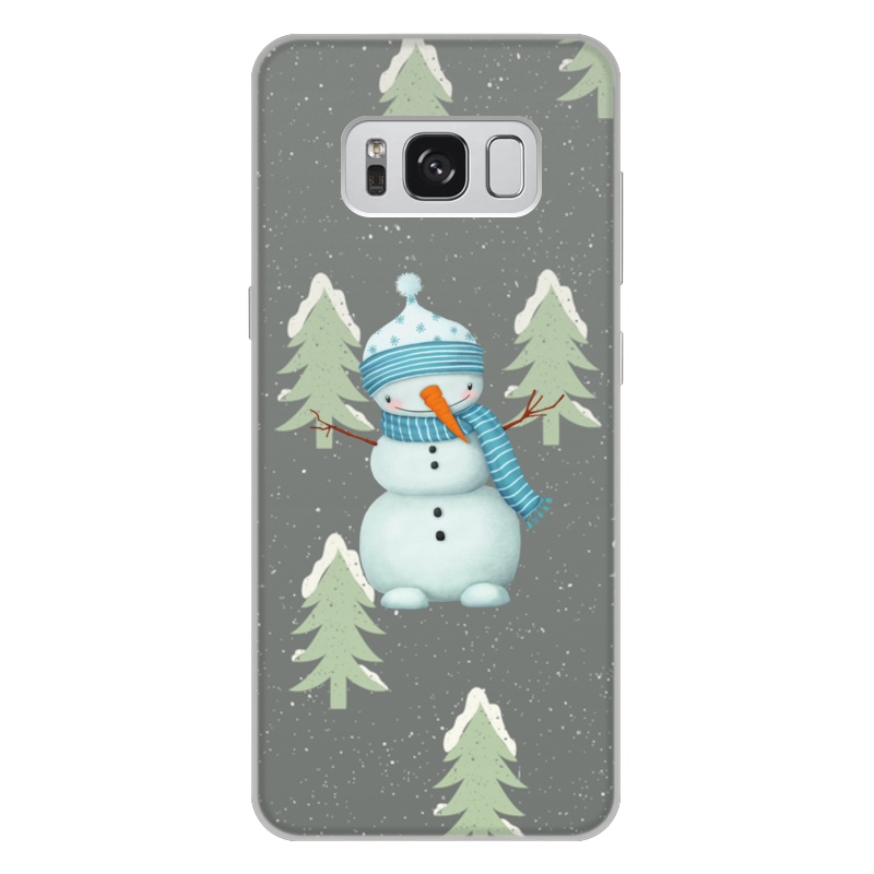 Printio Чехол для Samsung Galaxy S8 Plus, объёмная печать Снеговик printio чехол для samsung galaxy s8 plus объёмная печать милый снеговик