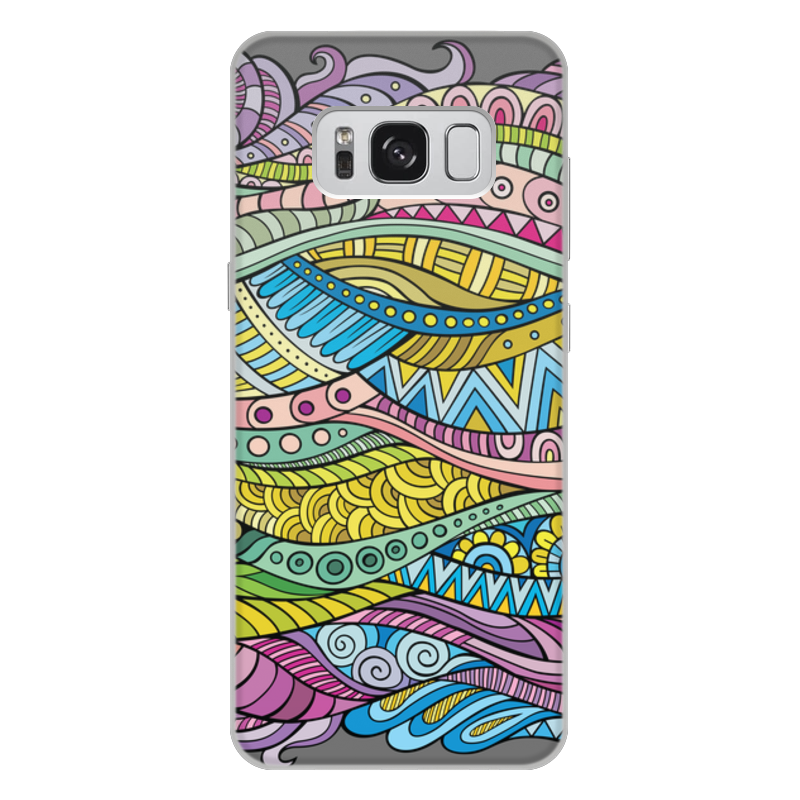 Printio Чехол для Samsung Galaxy S8 Plus, объёмная печать Волны