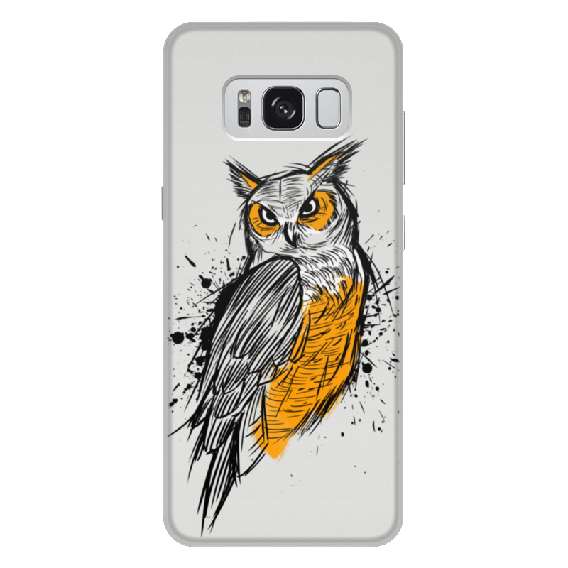 Printio Чехол для Samsung Galaxy S8 Plus, объёмная печать Эскиз совы