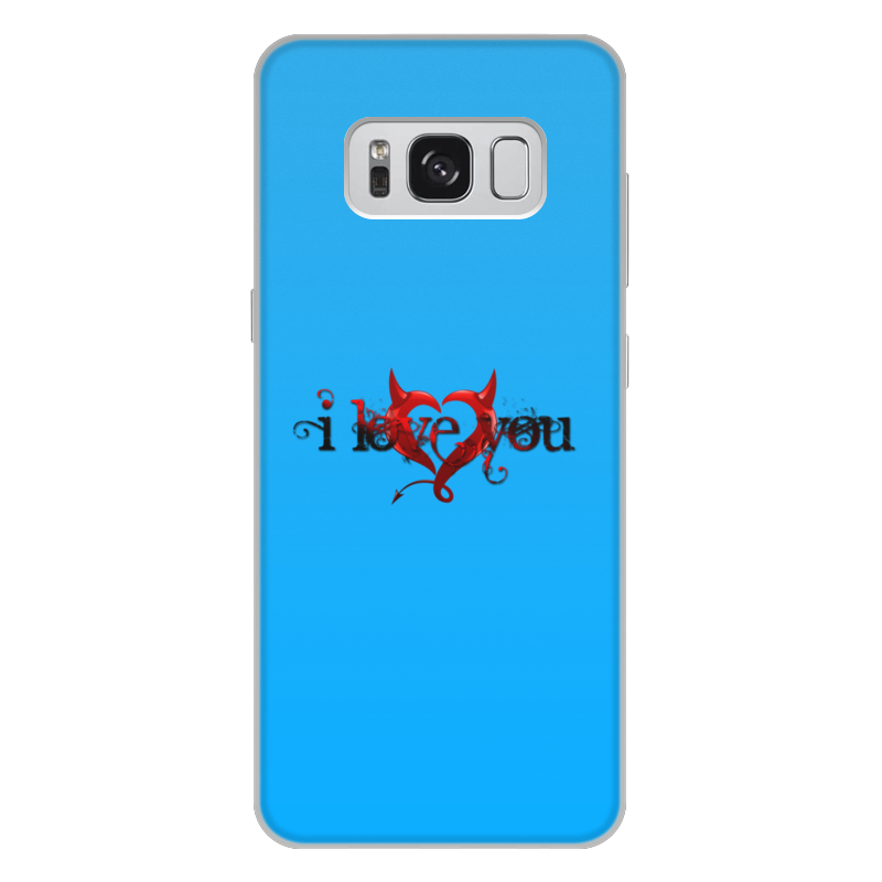 Printio Чехол для Samsung Galaxy S8 Plus, объёмная печать I love you силиконовый чехол с принтом i love you для samsung galaxy a10 самсунг а10